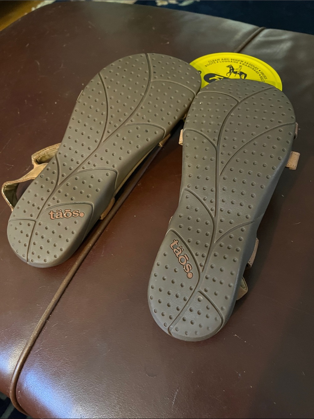 Taos Footwear Tan Leather Multi-Strap T-Detail Sandals - Picture 5 of 8